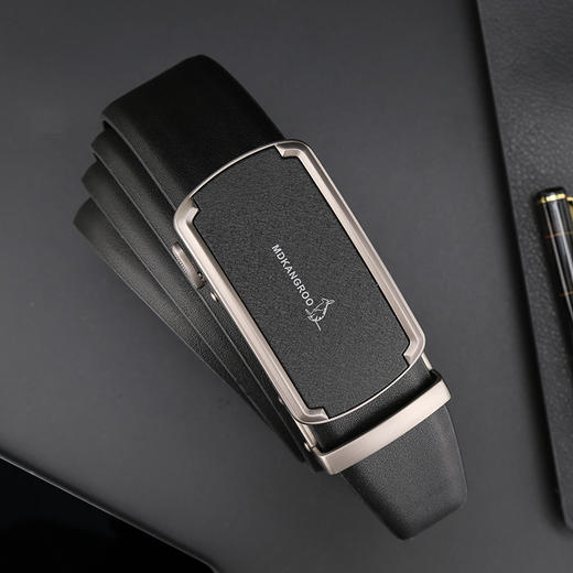美都袋鼠/MDKANGROO 男士商务通勤休闲黑色自动扣皮带礼盒MD310AM204-DA-M2 商品图3