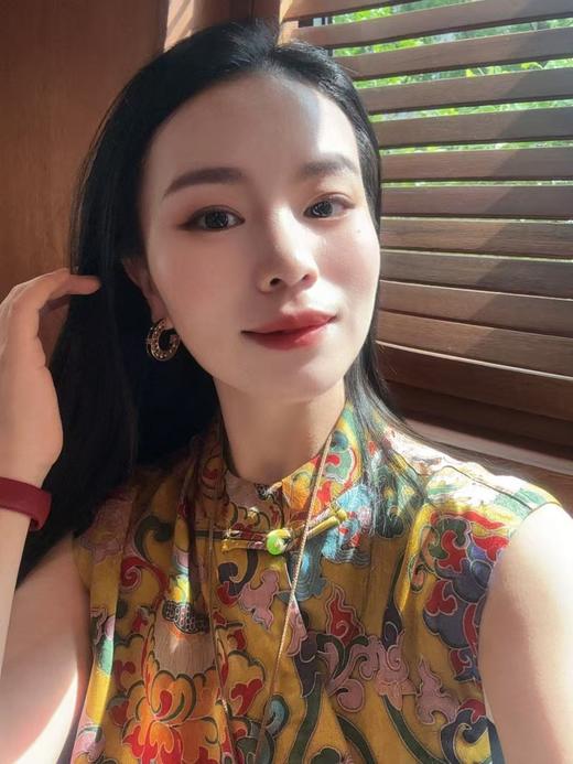 PIANAI冷小姐# 黄色老钱风天丝+人丝新中式上衣 商品图1