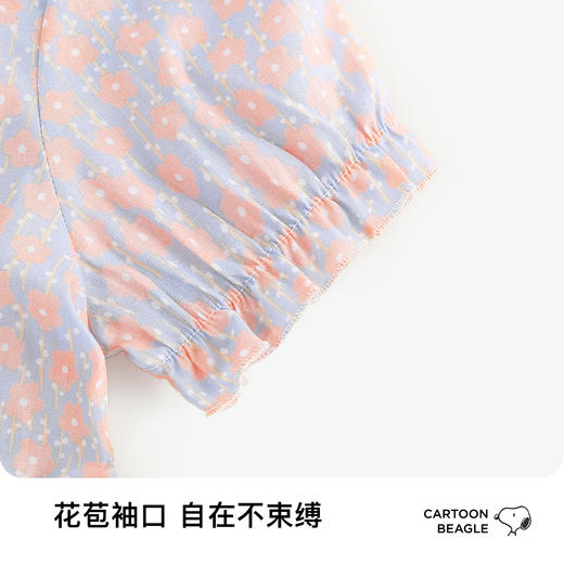 【100%棉】【100-130】【史努比】女童夏季甜美纯棉连衣裙 商品图9