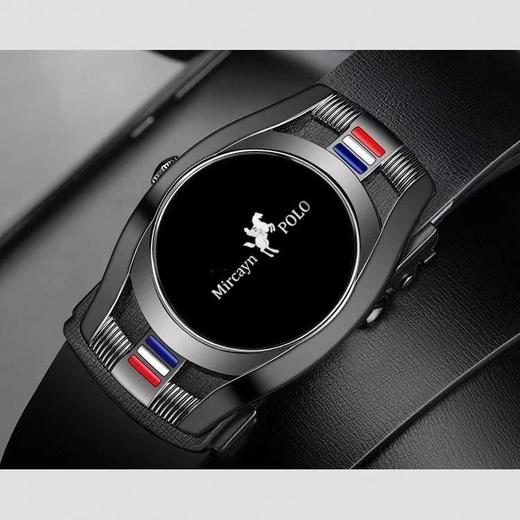 【父亲节好物！送礼盒礼袋】保罗新款男士自动扣皮带休闲商务潮时尚腰带。ry 商品图2