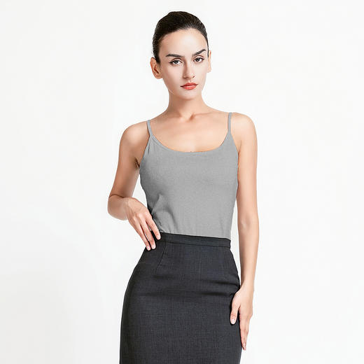 LIZZY 简约精梳棉修身百搭吊带打底背心7637 商品图0
