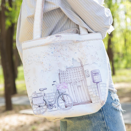 漫画系列帆布手提袋环保购物袋买菜布袋子折叠便携结实耐用单肩包 商品图2