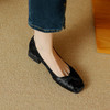 【预售5天】法式拼色粗跟单鞋女新款浅口晚风通勤小香风女鞋KYD&31-12 商品缩略图4