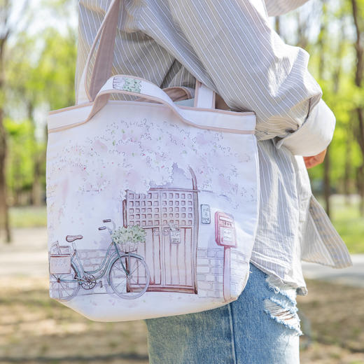 漫画系列帆布手提袋环保购物袋买菜布袋子折叠便携结实耐用单肩包 商品图0