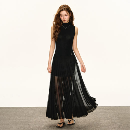 Ariseism 美式复古设计感无袖连衣裙女2025夏季新款裙子 商品图2