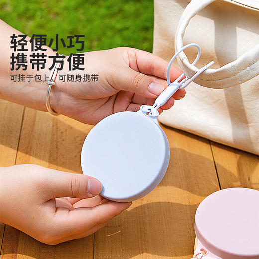 摩登主妇可折叠水杯外出便捷旅行漱口杯食品级硅胶耐高温随手杯子 商品图1