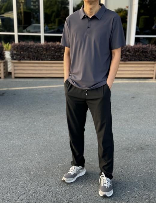 🔥当父亲节遇上618！品牌直发【罗蒙男士冰感无痕轻奢POLO+休闲裤 】专柜正品！可通勤可休闲，简约版型不挑年龄！品牌直发！ ✅成套搭配，免忧穿搭烦恼 商品图4