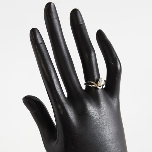 【天然正品】PT900铂金时尚设计款0.20克拉钻石戒指K-L-VS14.5号（戒圈可改）女士现售价：2880！160525NJM08 商品图9