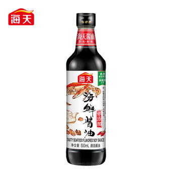 海天 海鲜生抽酱油500ml 【一级酱油】经典系列  海鲜提鲜炒菜 商品图2