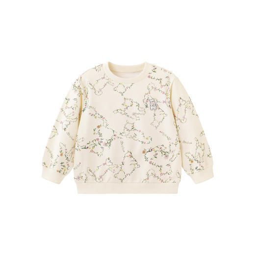 【商场同款】英氏儿童套头衫上衣秋季新款女童纯棉印花圆领卫衣 商品图4