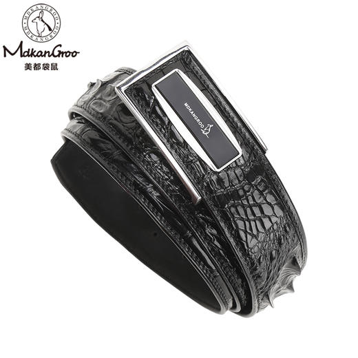美都袋鼠/MDKANGROO 鳄鱼骨皮男士皮带礼盒装MDE35AM320-BA-M5 商品图2