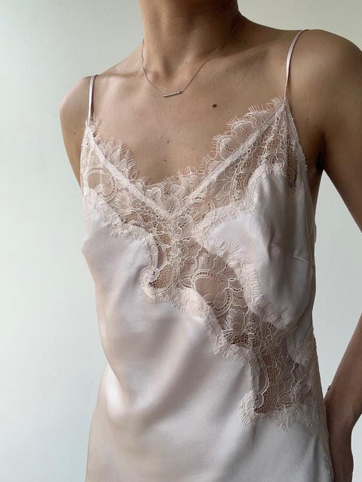 丝所｜24H019A 蕾丝拼接吊带裙［ 粉 ] 商品图2