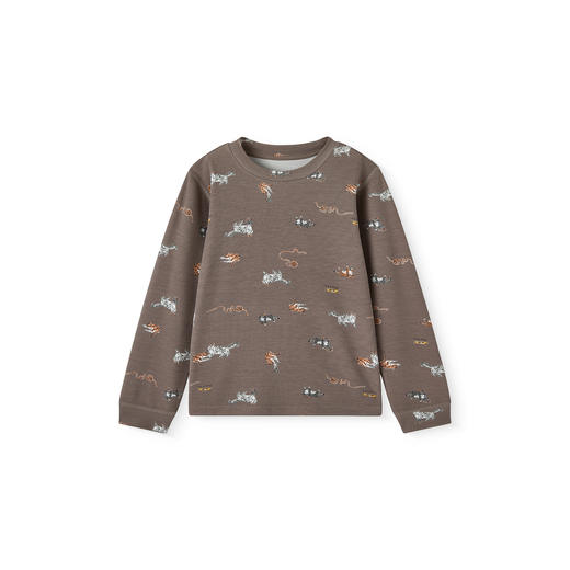 【商场同款】英氏儿童保暖内衣四季长袖家居服男童女童牛奶丝睡衣 商品图4