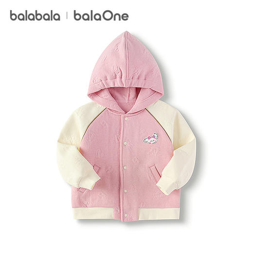 巴拉巴拉宝宝外套儿童上衣2025新款秋装复古美式提花小动物插肩袖 商品图4