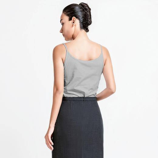 LIZZY 简约精梳棉修身百搭吊带打底背心7637 商品图2