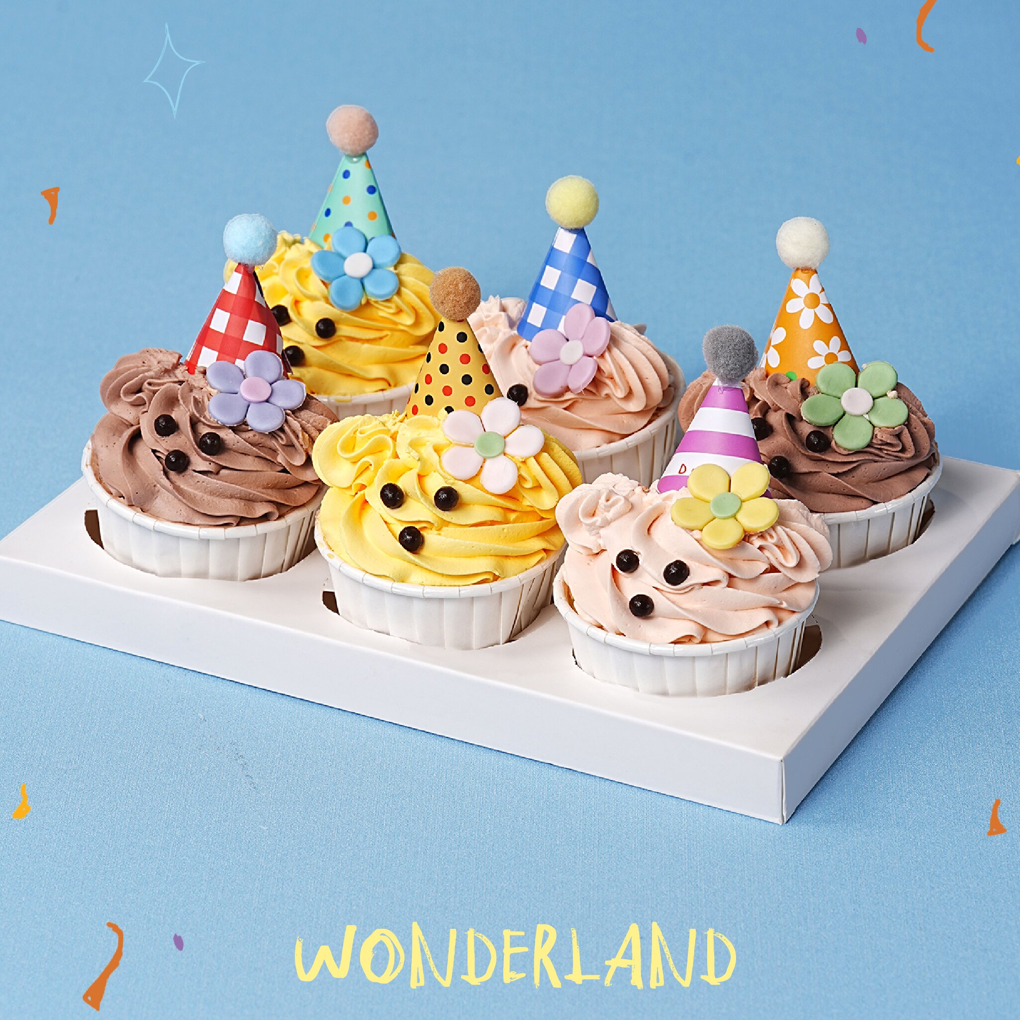 欢乐小狗杯子蛋糕