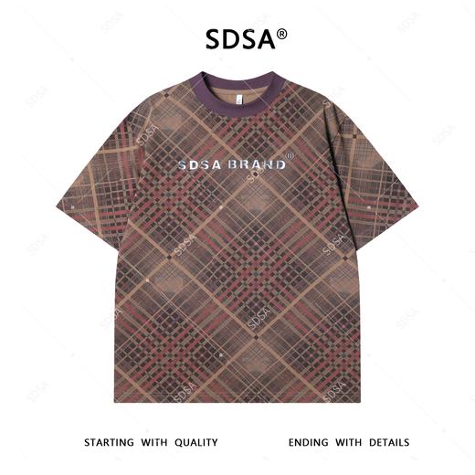 T3753夏季高级感新款男士立体字母短袖T恤织网图案设计百搭圆领上衣 商品图1