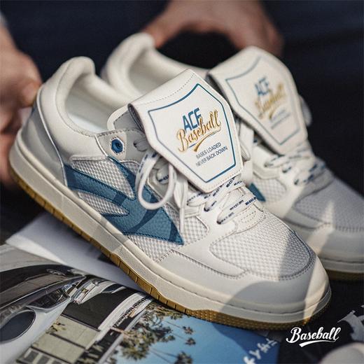 马登夏季新款平底小白鞋男士翻盖板鞋网面透气复古美式高街休闲鞋 商品图2