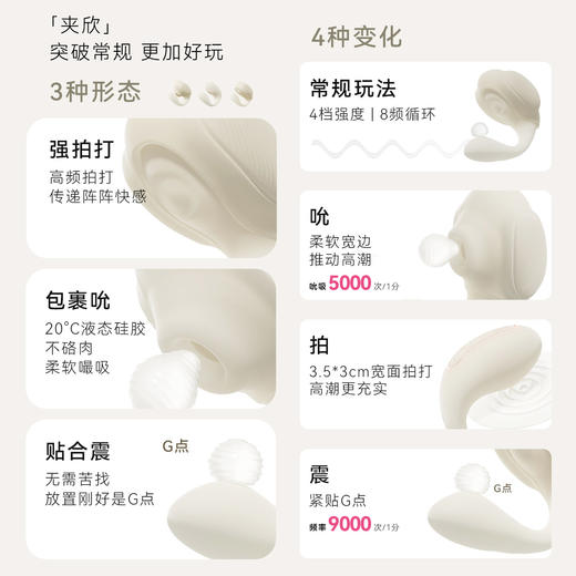 【夹欣来袭！！唤醒欢愉】礼物猫夹欣成人玩具女性用品跳蛋app远程遥控情趣自慰吮吸 商品图4