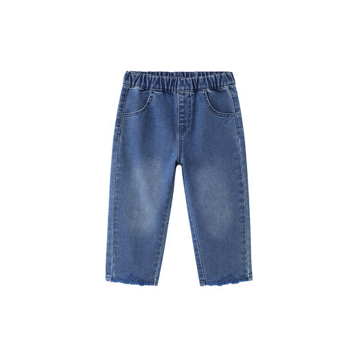 【商场同款】英氏儿童牛仔裤2025秋季新款女童百搭休闲长裤童装 商品图4