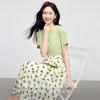 熙世界短袖T恤拼接碎花连衣裙女假两件收腰显瘦裙子2025夏季新款 商品缩略图1