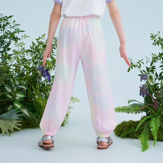 mettekids儿童束脚裤2025夏季新款女童渐变色轻薄休闲裤防蚊裤子 商品图3