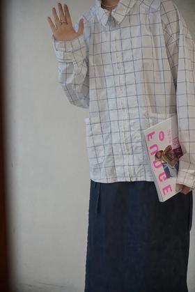 HARVESTY 格纹拉链薄外套