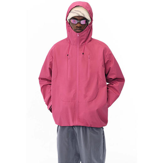 裁缝学苑QL10连帽工装冲锋衣纸样情侣装上衣开衫男女款外套样板 商品图5