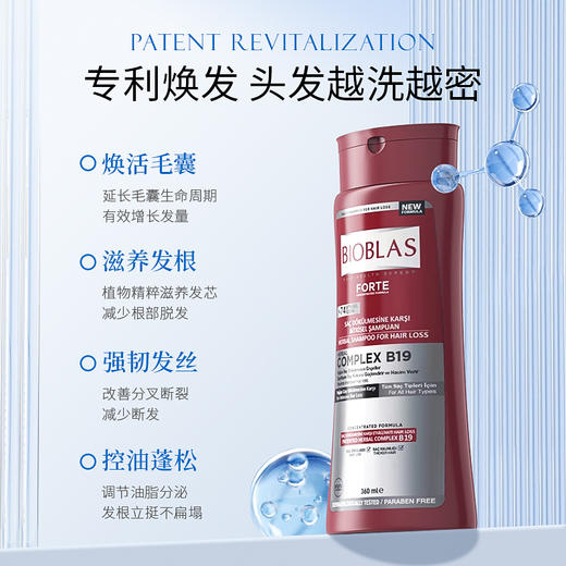 Bioblas德国进口防掉脱发洗发水控油蓬松生增长发密男女正品牌官方旗舰店 商品图1