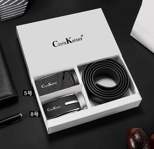 【父亲节好物】皮带男士腰带头层牛皮皮带磨砂扣活动礼盒装爆款皮带。ry 商品图3