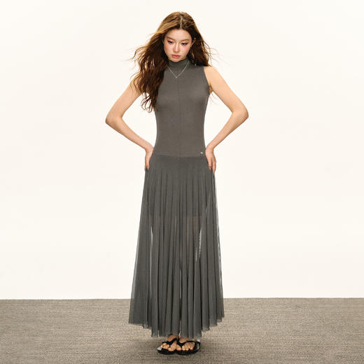 Ariseism 美式复古设计感无袖连衣裙女2025夏季新款裙子 商品图3