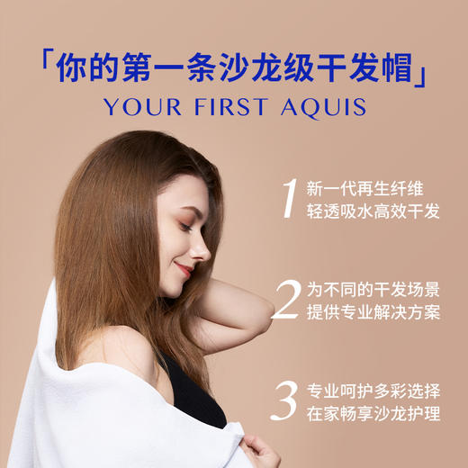 AQUIS 美国黑科技WRAP干发帽再生纤维吸水发帽 商品图1