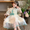 童裙女童国风连衣裙夏季新款薄款2025可爱女孩纱裙公主裙 商品缩略图1