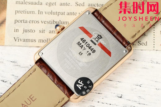 卡地亚Tank AF坦克系列 中号 女士石英腕表
【表壳】表盘尺寸：中号33.7mm*25.5mm 商品图5