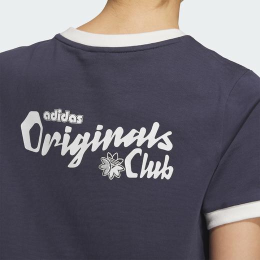 Adidas阿迪达斯RETRO CAMP GRAPHIC T-SHIRT 经典复古纯棉运动短袖圆领T恤JM7973 商品图3