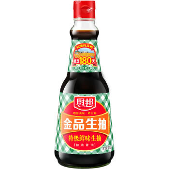 厨邦酱油 金品系列 生抽 酱油【特级黄豆酱油】410ml 酿造酱油 调味品 商品图1