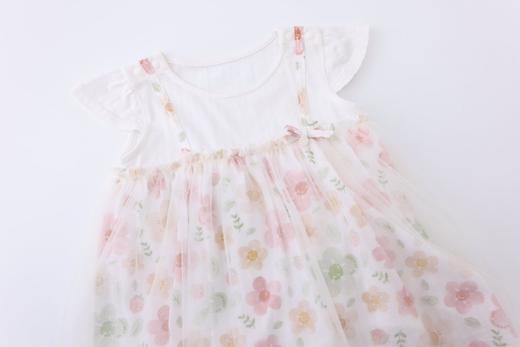 丽婴房-童衣类（夏）I5短袖包屁衣浅粉 商品图2