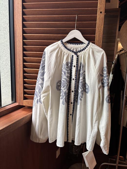 PIANAI冷小姐# 刺绣长袖衬衣 商品图3