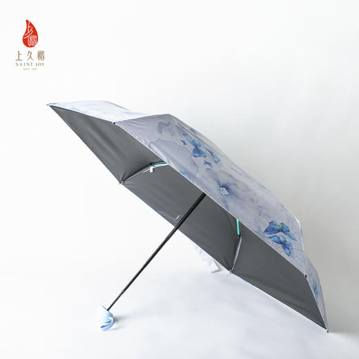 SAINTJOY/上久楷礼盒  蝶花曦蓝色 发带SPS24F10  伞SPS24L14 真丝方巾FJS24047 商品图10