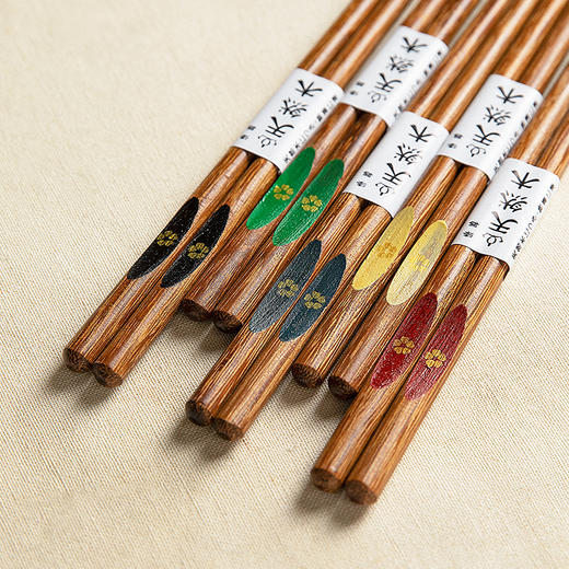 摩登主妇鸡翅木筷子家用新款高档抗菌防霉家庭专人专用日式木筷子 商品图0