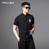 PINLI品立2025夏季新款商务休闲短袖POLO衫男士潮牌修身翻领上衣BG252112084 商品缩略图0