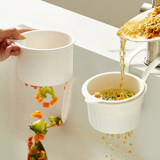 摩登主妇水槽沥水篮挂篮水龙头残渣过滤置物架厨房收纳滤水沥水架 商品图0