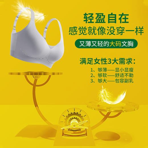 尚比妮2308-1 #超薄纸片人大码内衣【卡玛拍小】 商品图3