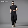 PINLI品立2025夏季新款男士修身短袖POLO衫潮牌贴布绣翻领上衣服BG252112082 商品缩略图1