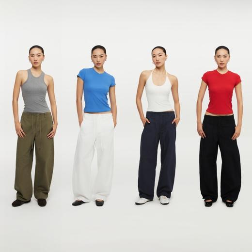 oneup格子抽绳香蕉裤 商品图4