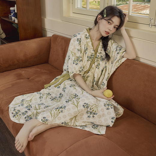 【GZ】无忧购云朵棉和服睡袍带胸垫（截单后3-5天发货) 商品图0