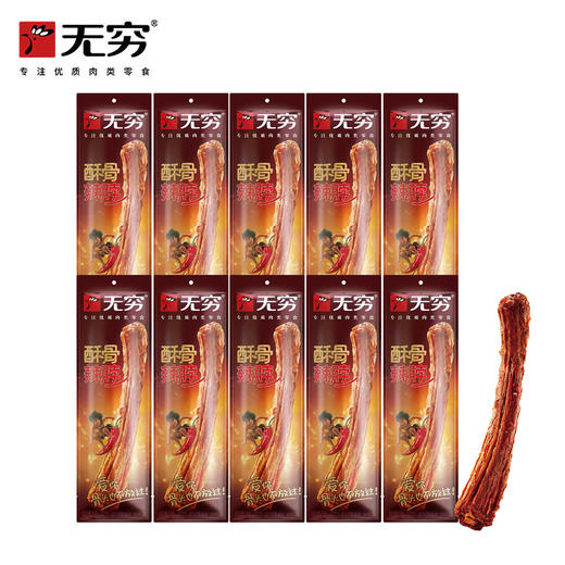 无穷-30g酥骨香脖/风干鸡脖（香辣）-开袋即食肉类零食30gx10袋 商品图0