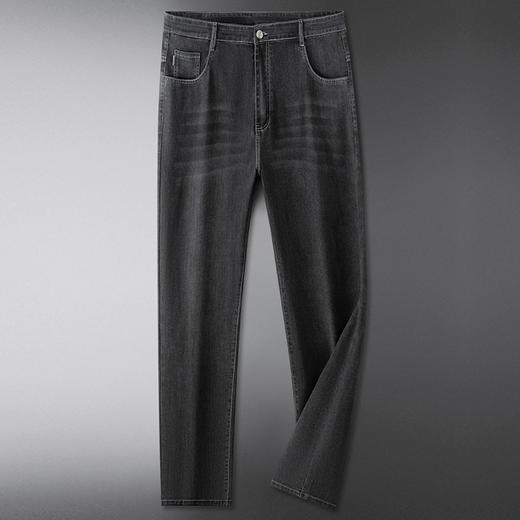 【DWP】大依优型大码薄款直筒牛仔裤男加肥大码夏季宽松长裤肥佬时尚休闲裤 商品图1