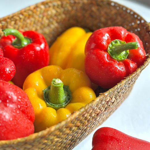 【京东包邮】清脆爽口 低卡轻体 | 水果彩椒/黄红彩椒 新鲜蔬菜 生食沙拉炒菜烤串甜椒汉堡 怎么都好吃 3斤/4.5斤 商品图1