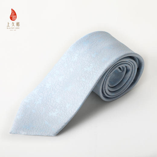 SAINTJOY/上久楷礼盒  釉波桃夭 真丝方巾FJS24051-1  釉波碧落 真丝领带PZS24A01 商品图5